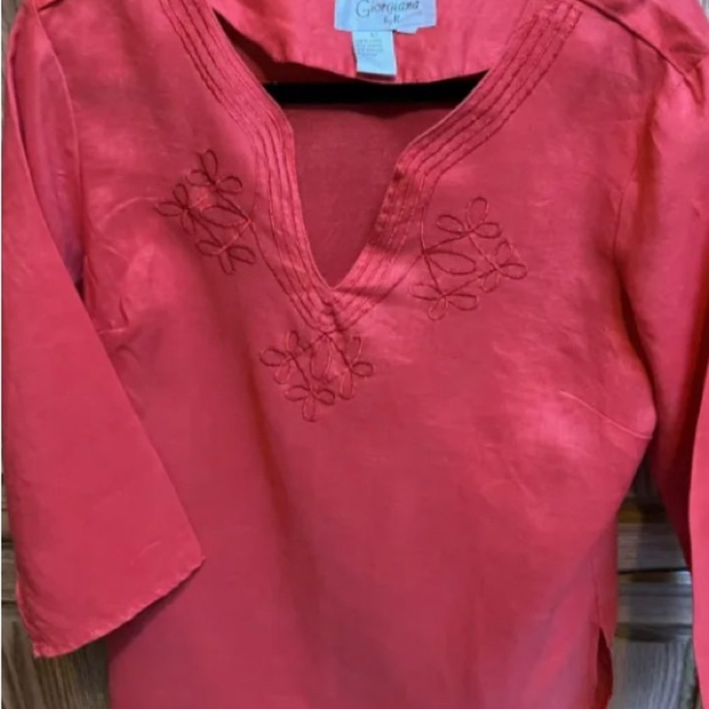 Linen top. Perfect condition. Beautiful orange. Langenlook